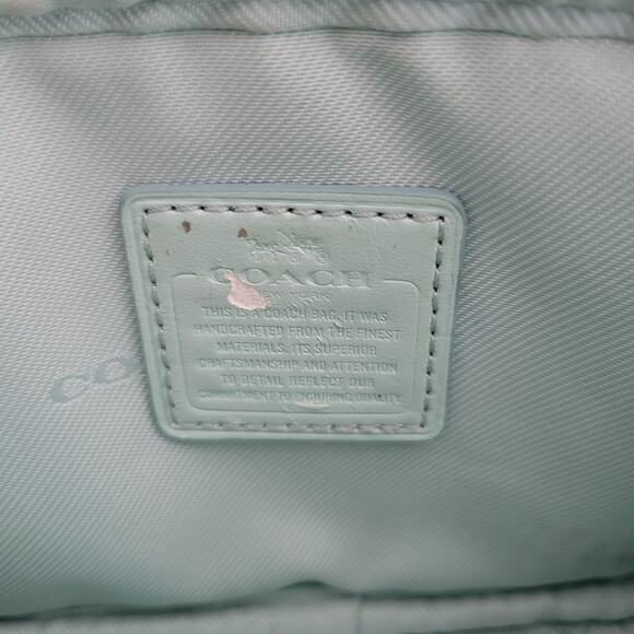 Coach Jes Tiffany Blue crossbody Double Zip Mini - Picture 15 of 15